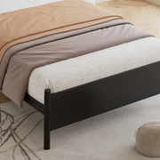 3FT Single Bed Frame !SALE! Metal Upholstered Headboard Brown Black Modern