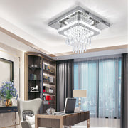 30CM Modern LED Crystal Ceiling Light Square Minimalist Lamp Living Room Bedroom