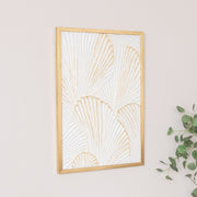 Extra Large Gold Ginkgo Textured Wall Art - 55cm x 80cm