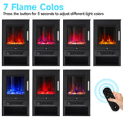 Electric Fire Stove Panorama Freestanding Electric Fireplace 8 Colors LED Flame