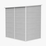 6'x4' 6'x6' Plastic Garden Storage Shed Outdoor Tool Storage House With Floor