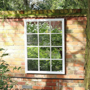 Large Matte White Window Mirror 130cm x 95cm country rustic boho farmhouse