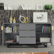 Loft Retro Industrial Modern Sideboard Vintage TV Unit Cabinet TV Stand
