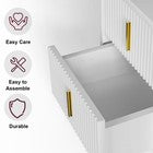 Bedside Table 2/3 Drawers Cabinet Bedroom Furniture Storage Nightstand Shelf NEW