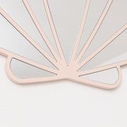Large Pink Shell Shaped Wall Mounted Mirror - 60cm x 60cm