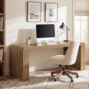 70.9-Inch Long Executive Desk, Modern Wooden Office Computer Desk Writing Table