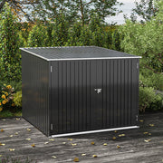 Outdoor Garden Storage Shed Bike Metal Pent Tool Shed House Bin Park 2-4 Bicycle