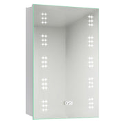 LED Bathroom Mirror Cabinet With Shaver Socket Storage/Demister/Digital Clock