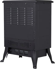 Electric Fireplace Heater Adjustable Flame Brightness 900/1800W Freestanding