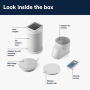 De'Longhi Pinguino Portable Air Conditioner 8300 BTU ES72 Remote 2.1kW White