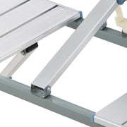 Lightweight Folding Picnic Table Set with 4 Chairs Self-Packing Easy Storage