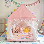 Childrens Kids Pop Up Play Tent Girls Playhouse Indoor Outdoor Princess Castle