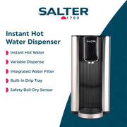 Salter Instant Hot Water Dispenser Fast Boil 2.3L Removable Water Tank 2600W
