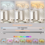 Smart Ceiling Fan with Lights Reversible Dimmable LED Ceiling Light Fan & Remote