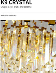 Luxury Chandelier Crystal Light Dimmable for Dining Room Crystal Chandelier