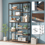 79 inch Tall Bookshelf Bookcase, 8-Tier Freestanding Open Display Storage Shelf