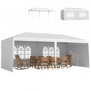 6m x 3m Garden Gazebo Marquee Canopy Party Tent Canopy Patio White