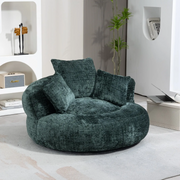 Bean Bag Chair !SALE! Oversized Memory Foam Lounge Sofa High Back Green