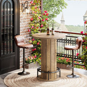 Industrial Round Bar Table, 39.4