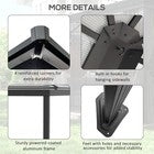 3.6 x 4m Aluminium Hardtop Gazebo Canopy with Polycarbonate Roof & Sidewalls