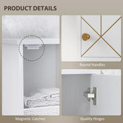 Bathroom Cabinet Cupboard Tall Free Standing Tallboy Storage Furniture 1700mm