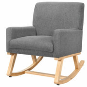 Fabric Upholstered Recliner Rocking Chair Armchair Lounge Sofa Seat Relax Rocker