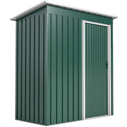 5 x 3ft Garden Storage Shed Sliding Door Sloped Roof Tool, Green