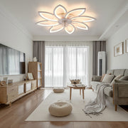 RGB LED Ceiling Fan Light Dimmable Chandelier Living Room Lamp W/ Remote Control