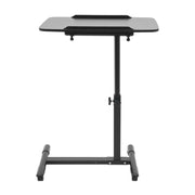 Mobile Standing Desk Rolling Laptop Table Adjustable Hospital & Home Bed Table