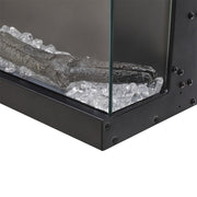 UK Electric Fireplace LED Mantel Wall Recessed Inset Fire 3-Sided Panoramic 50