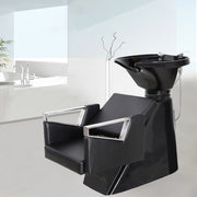 Salon Chair Backwash Shampoo Sink Hairdressing Barber Hair Washing Tilting Waste