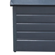 200L Galvanised Steel Outdoor Garden Tool Storage Chest Utility Cushion Box Shed