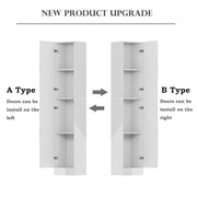 Bathroom Cabinet Cupboard Tall Free Standing Tallboy Storage Furniture 1900mm
