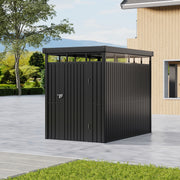 8.5ft x 5.4ft Pent Metal Garden Storage Shed Motorcycle Sheds with Lockable Door