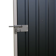 Garden Shed Metal Apex Roof Outdoor Storage House With Ventilation & Padlock