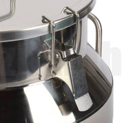 Stainless Steel Milk Churn Can Container Ghee Pot with handle&lid Large Capacity