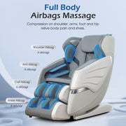 3D Smart Electric Full Body Zero Gravity Massage Chair Recliner Heating 12 Modes
