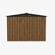 10X8FT Metal Garden Storage Shed Waterproof Shed w/ Sliding Door Free Foundation