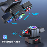 105W Moving Head Party Light Rotating Disco Ball Laser Beam Strobe Remote DMX