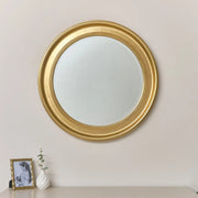 Large Round Gold Vintage Wall Mirror 80cm x 80cm wall mounted