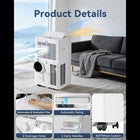12000-12999 BTU Portable Air Conditioner w/ Heat Wi-Fi App Remote RRP £989