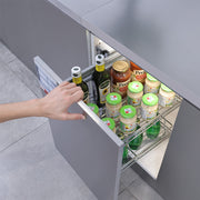 PullOut Kitchen Magic Corner Baskets Cupboard Larder Storage Shelf Rack Close UK
