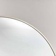 Large Round Champagne Gold Wall Mirror 80cm x 80cm modern minimal decor