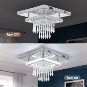 30CM Modern LED Crystal Ceiling Light Square Minimalist Lamp Living Room Bedroom