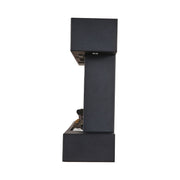2kw Wall Mounted Electric Fireplace Fire Suite with 12 Colours LED Flame Effect