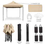 All Seasons Gazebos 3mx3m Heavy Duty Fully Waterproof Pop Up Gazebo