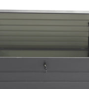 350L Outdoor Garden Storage Box Metal Steel Chest Cushion Shed Patio Container