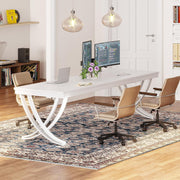 78.7'' Extra Long 2 Person Desk, Modern Office Computer Desk Study Writing Table