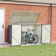 Large Lockable Storage Box Garden Outside Bicycle Bike Garbage Bin Tool Sheds UK
