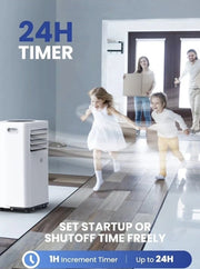 Portable Air Conditioner 9000 BTU 4-in-1 Dehumidifier Cooling Fan Remote Control